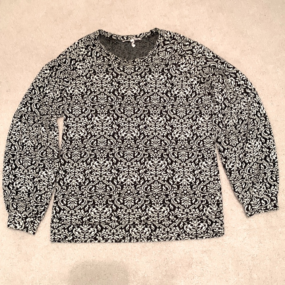 BCBGeneration Black and White Print Top.